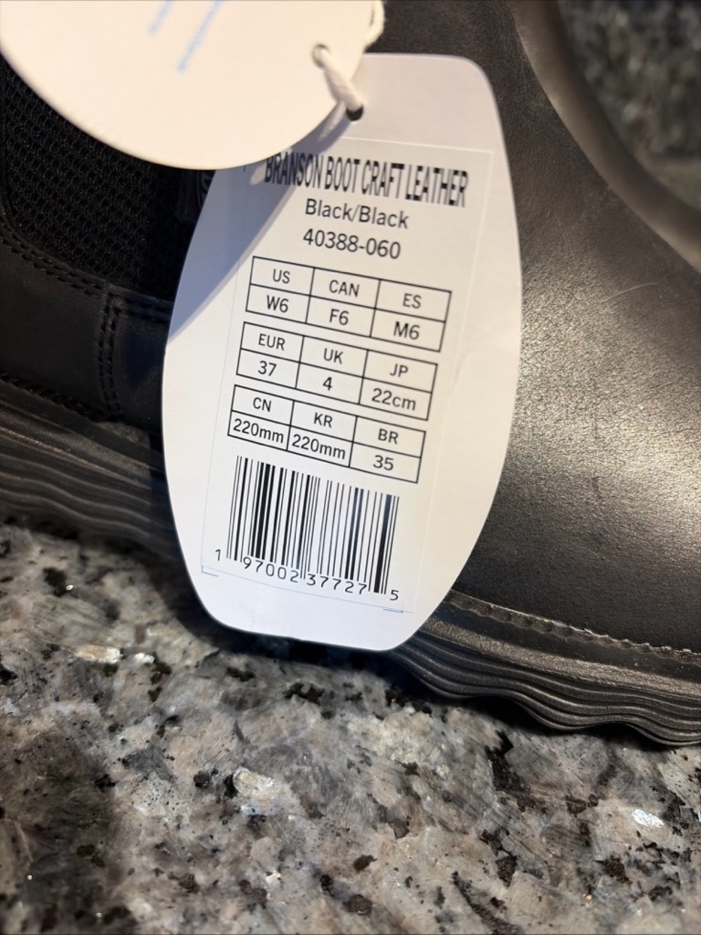 Hey Dude Branson Boot Craft Leather Chelsea Shoes Women’s Size 6 Black NWT - Picture 5 of 9